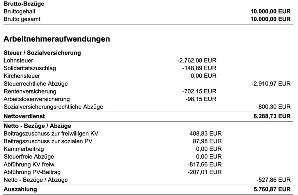 Höhere Lohnsteuer nach PKV Wechsel, GKV versichert