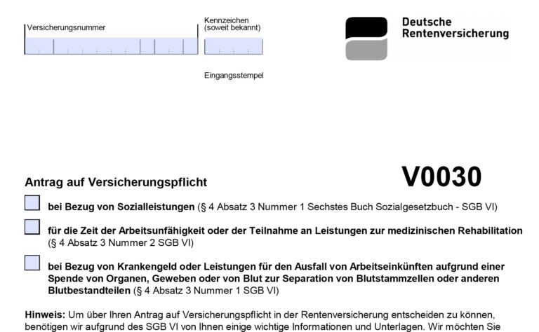 Rentenversicherungsbeitrag bei Krankentagegeld Antrag pdf 768x474