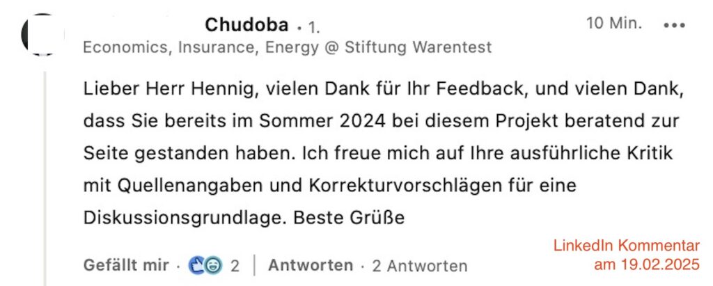 Finanztest PKV Test Kommentar zum Fachbeirat